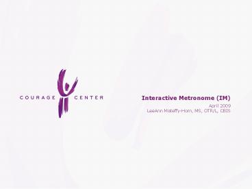 Interactive Metronome IM