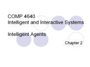 COMP 4640 Intelligent and Interactive Systems Intelligent Agents