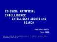 CS 8520: Artificial Intelligence PowerPoint PPT Presentation