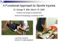 A Functional Approach to Sports Injuries PowerPoint PPT Presentation