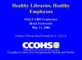 Healthy Libraries, Healthy Employees PowerPoint PPT Presentation
