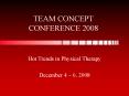 TEAM CONCEPT CONFERENCE 2008 PowerPoint PPT Presentation