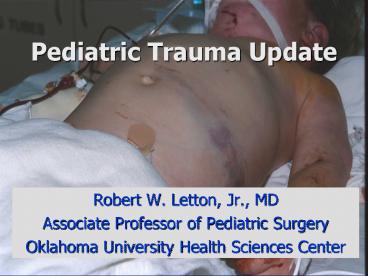 Pediatric Trauma Update
