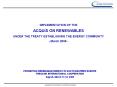 IMPLEMENTATION OF THE ACQUIS ON RENEWABLES UNDER THE TREATY ESTABLISHING THE ENERGY COMMUNITY March PowerPoint PPT Presentation