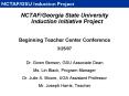NCTAFGeorgia State University Induction Initiative Project PowerPoint PPT Presentation