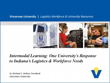 Vincennes University Logistics Workforce