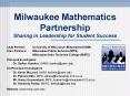 Milwaukee Mathematics Partnership PowerPoint PPT Presentation