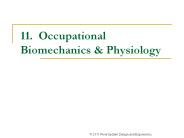 11. Occupational Biomechanics