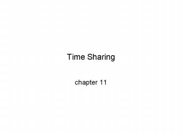 Time Sharing