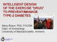 INTELLIGENT DESIGN OF THE EXERCISE DRUG TO PREVENTMANAGE TYPE2 DIABETES PowerPoint PPT Presentation