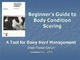 Beginners Guide to Body Condition Scoring PowerPoint PPT Presentation