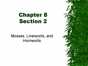 Chapter 8 Section 2