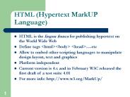 HTML (Hypertext MarkUP Language)