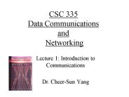 CSC 335 Data Communications and Networking