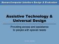 Assistive Technology PowerPoint PPT Presentation