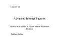 Advanced Internet Security PowerPoint PPT Presentation