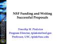 NSF Funding and Writing Successful Proposals PowerPoint PPT Presentation