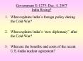 Government E1275: Dec. 4, 2007 India Rising PowerPoint PPT Presentation