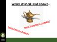 What I Wished I Had Known PowerPoint PPT Presentation