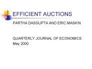 EFFICIENT AUCTIONS