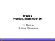 Week 5 Monday, September 26