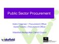Public Sector Procurement PowerPoint PPT Presentation