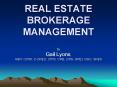 REAL ESTATE BROKERAGE MANAGEMENT PowerPoint PPT Presentation