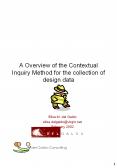 A Overview of the Contextual Inquiry Method for the collection of design data PowerPoint PPT Presentation