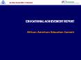 EDUCATIONAL ACHIEVEMENT REPORT PowerPoint PPT Presentation