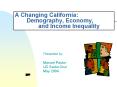 A Changing California: Demography, Economy, and Income Inequality PowerPoint PPT Presentation