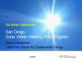 San Diego Solar Water Heating Pilot Program PowerPoint PPT Presentation
