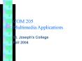 COM 205 Multimedia Applications PowerPoint PPT Presentation