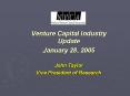 Venture Capital Industry Update PowerPoint PPT Presentation
