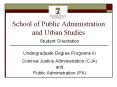 School of Public Administration and Urban Studies PowerPoint PPT Presentation