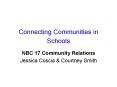 Connecting Communities in Schools PowerPoint PPT Presentation