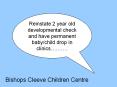 Reinstate 2 year old developmental check and have permanent baby/child drop in clinics PowerPoint PPT Presentation