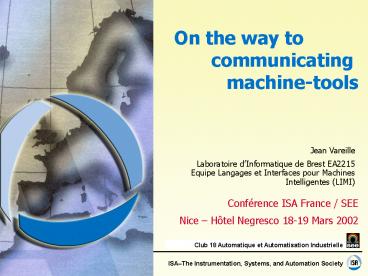 Confrence ISA France SEE