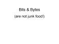 Bits PowerPoint PPT Presentation