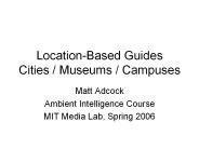LocationBased Guides Cities Museums Campuses