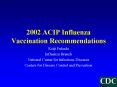 2002 ACIP Influenza Vaccination Recommendations PowerPoint PPT Presentation