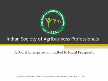 Indian Society of Agribusiness Professionals