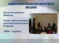 FISCAL DECENTRALIZATION INITIATIVE IN MOLDOVA PowerPoint PPT Presentation