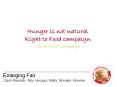 Hunger is not natural Right to Food campaign  2008/2010 Campaign PowerPoint PPT Presentation