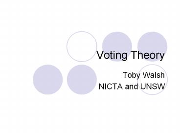 Voting Theory