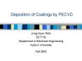 Deposition of Coatings by PECVD PowerPoint PPT Presentation