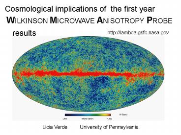 Cosmological implications of the first year