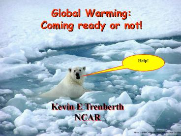Global Warming: Coming ready or not