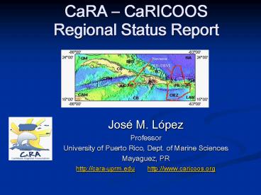 CaRA CaRICOOS Regional Status Report