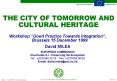 THE CITY OF TOMORROW AND CULTURAL HERITAGE PowerPoint PPT Presentation