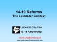 1419 Reforms The Leicester Context PowerPoint PPT Presentation